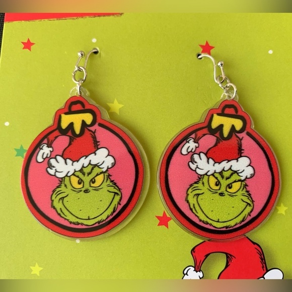 THE GRINCH dangle earrings - Picture 4 of 9